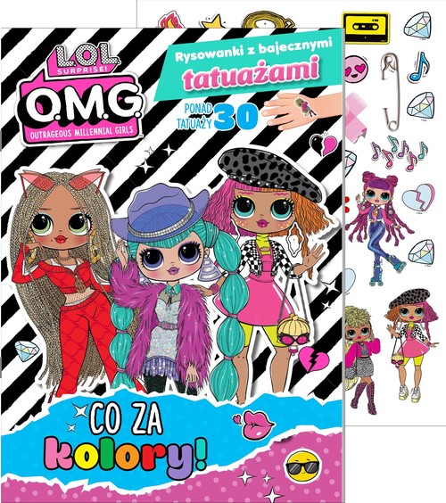 L.O.L. Surprise! Rysowanki z bajecznymi tatuażami cz. 1 Co za kolory!