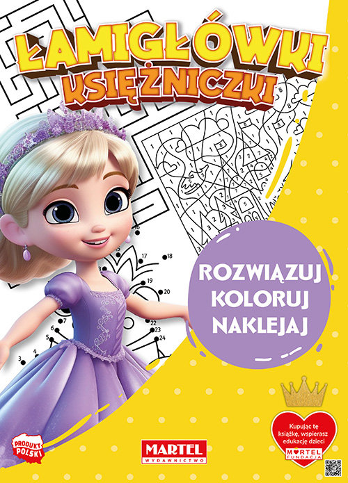 Łamigłówki księżniczki z naklejkami