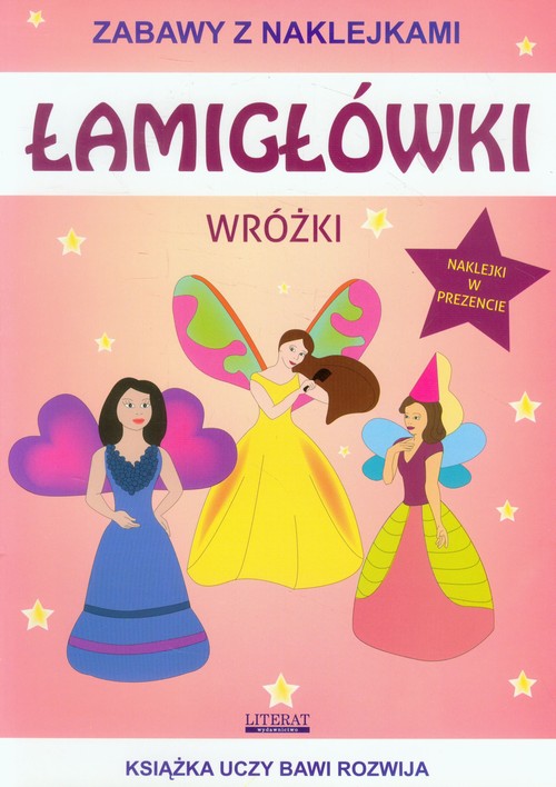 Łamigłówki Wróżki Zabawy z naklejkami