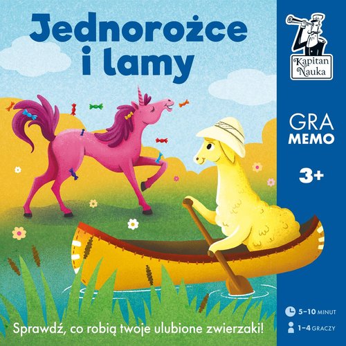 Lamy i jednorożce Gra memo Kapitan Nauka