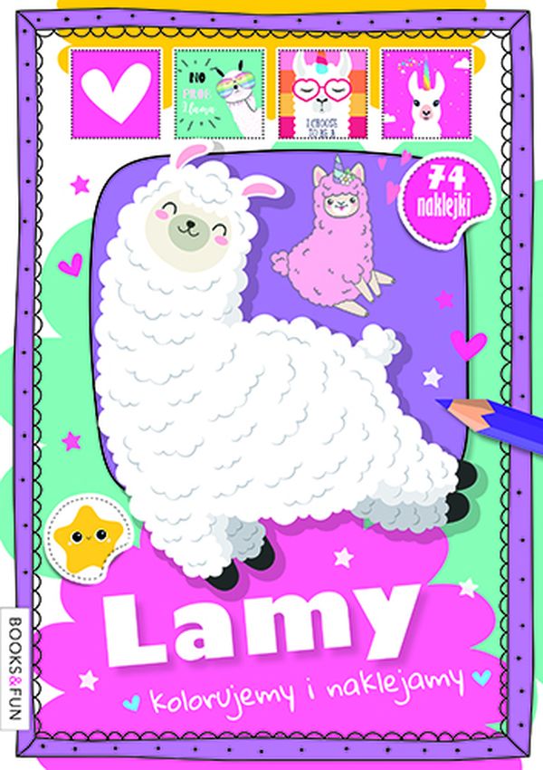 Lamy. Kolorujemy i naklejamy
