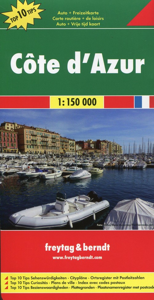 Lazurowe Wybrzeże mapa T10T 1:150 000 Freytag  Berndt