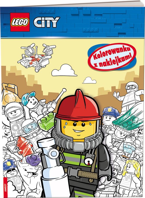 Lego City Kolorowanka z naklejkami