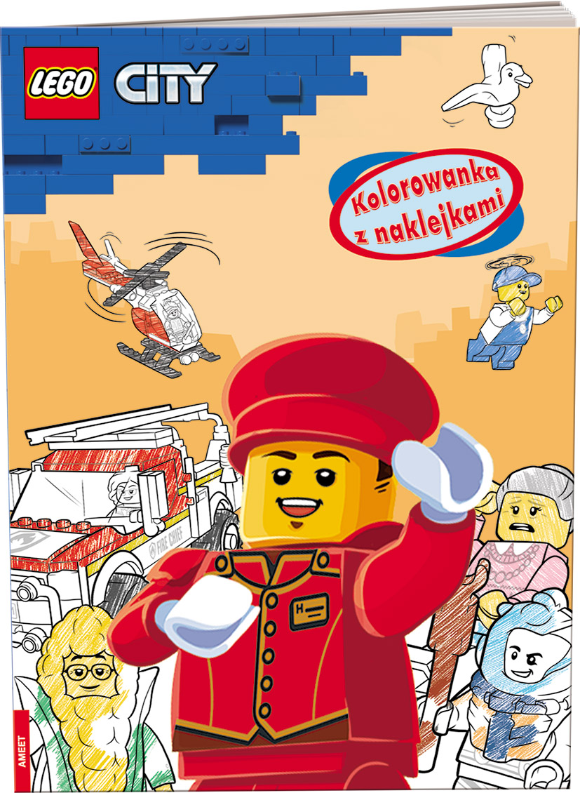 Lego City Kolorowanka Z Naklejkami