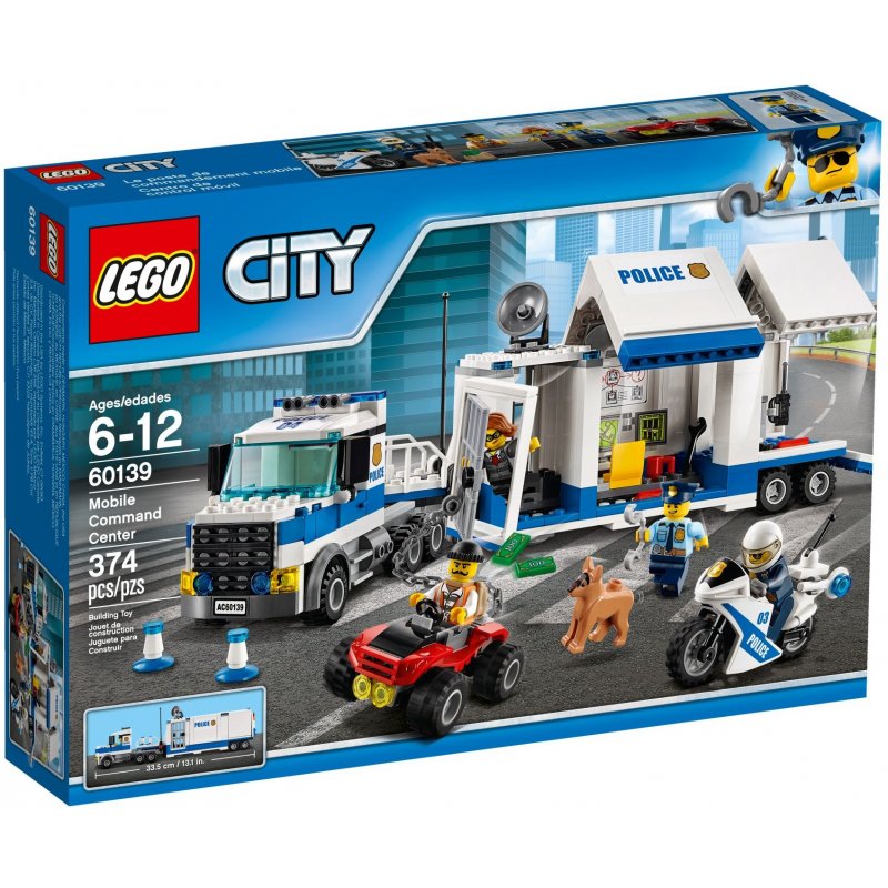 Lego city police mobilne centrum dowodzenia 60139