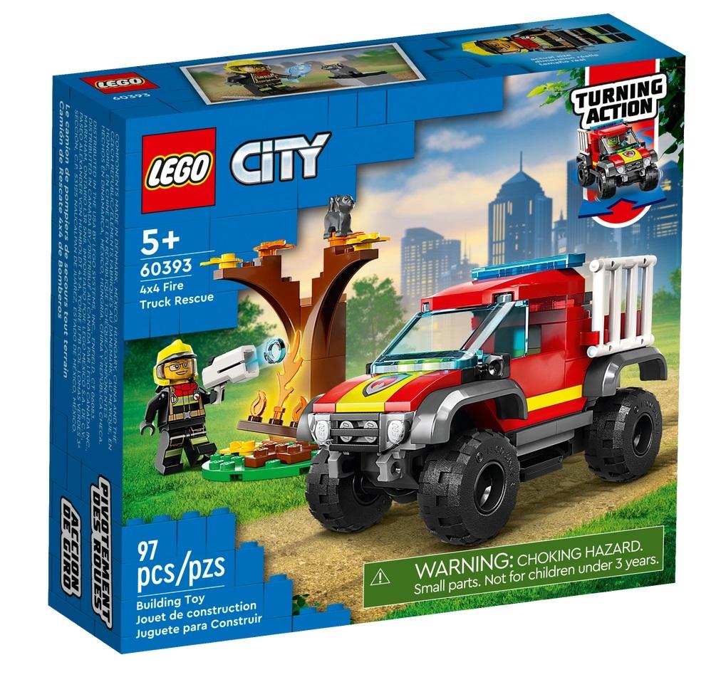 LEGO City Wóz strażacki 4x4 misja ratunkowa 60393