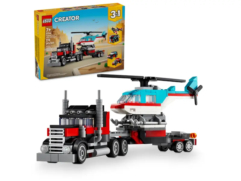 Lego Creator 3w1 Ciężarówka i Helikopter  31146