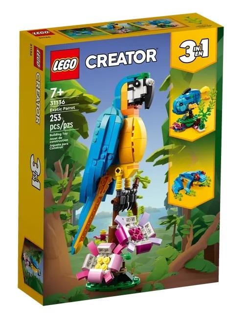 Lego Creator 3w1 Egzotyczna Papuga 31136