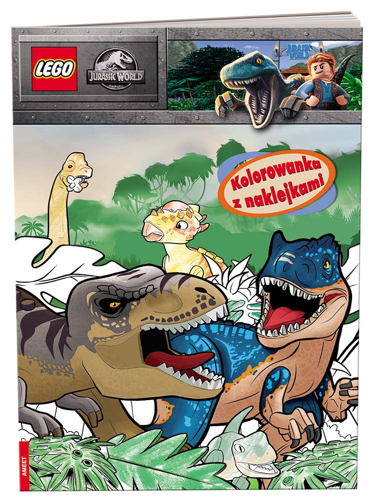Lego Jurassic World Kolorowanka z naklejkami