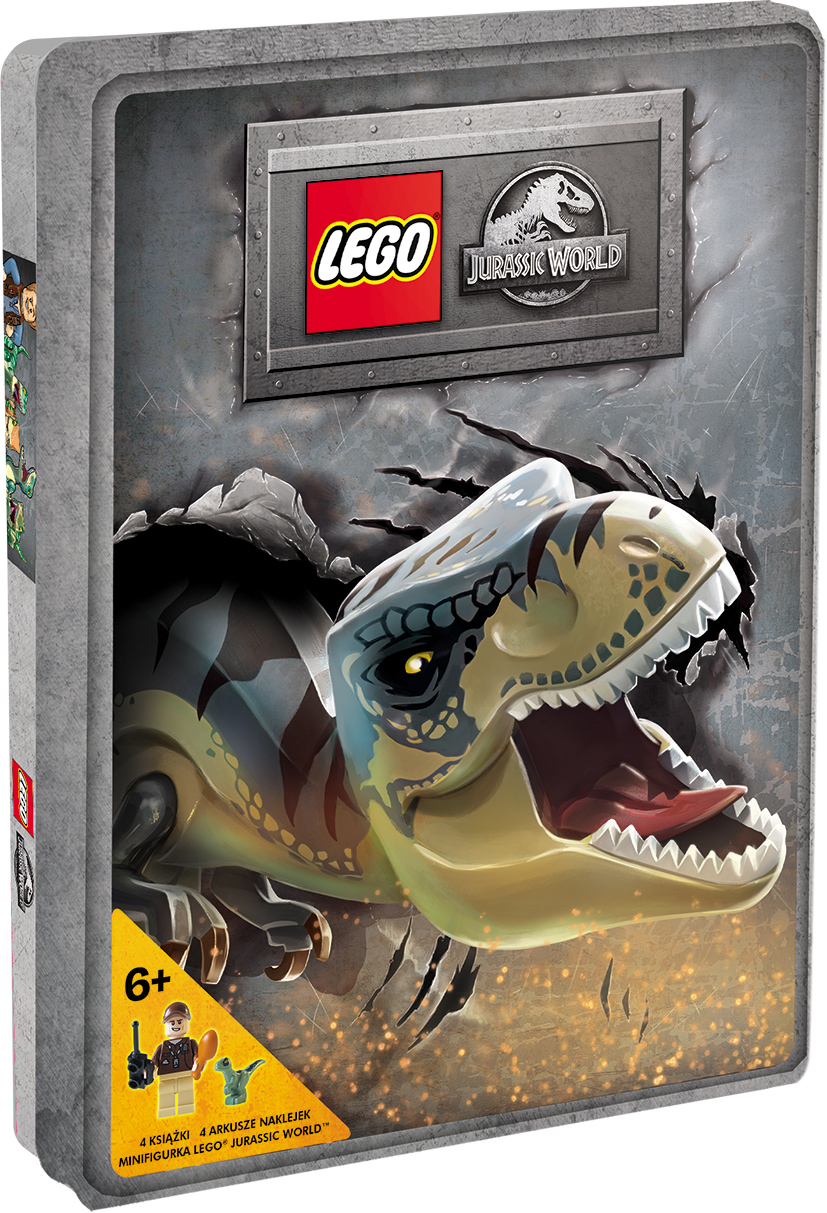LEGO Jurrasic World Zestaw książek z klockami LEGO