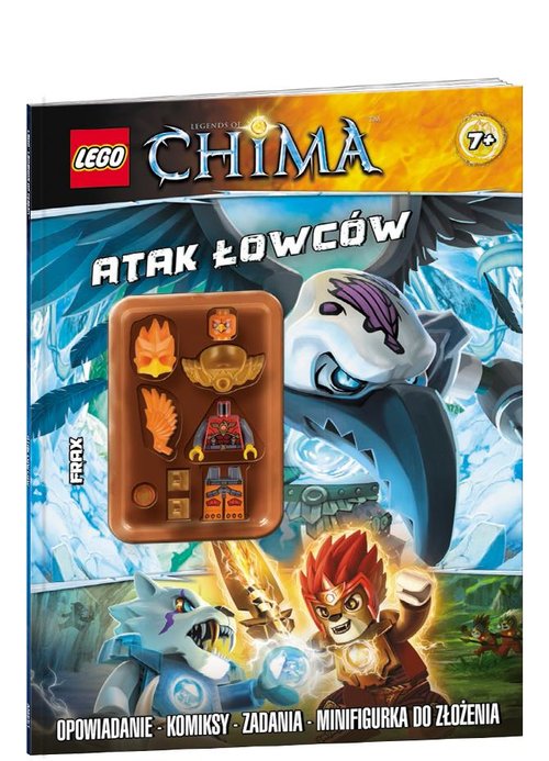 LEGO Legends of Chima. Atak Łowców. Opowiadanie, komiksy, zadania, minifigurka (7+)