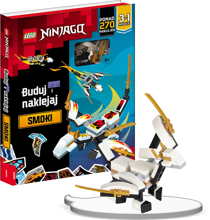 Lego Ninjago Buduj i naklejaj Smoki
