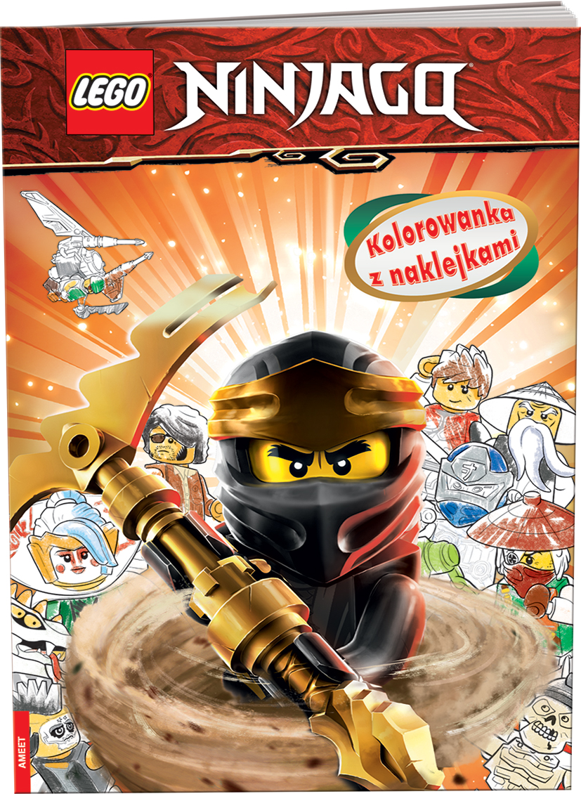 Lego Ninjago Kolorowanka z naklejkami NA-6704