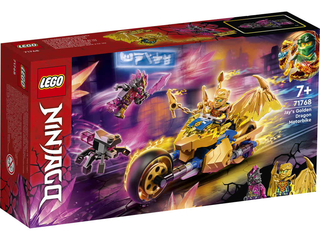 LEGO NINJAGO Złoty smoczy motocykl Jaya 71768