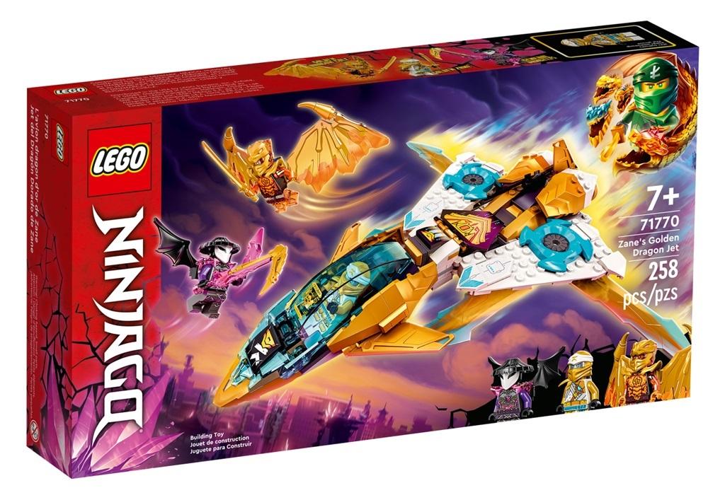 LEGO NINJAGO Złoty smoczy odrzutowiec Zane'a 71770