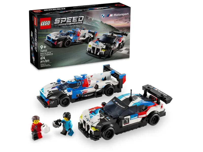 Lego Speed Champions Samochody wyścigowe BMW M4 GT3 and BMW M Hybrid V8 76922