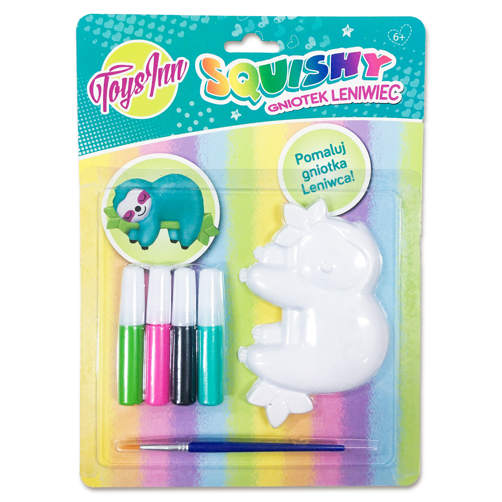 Leniwiec squishy do malowania