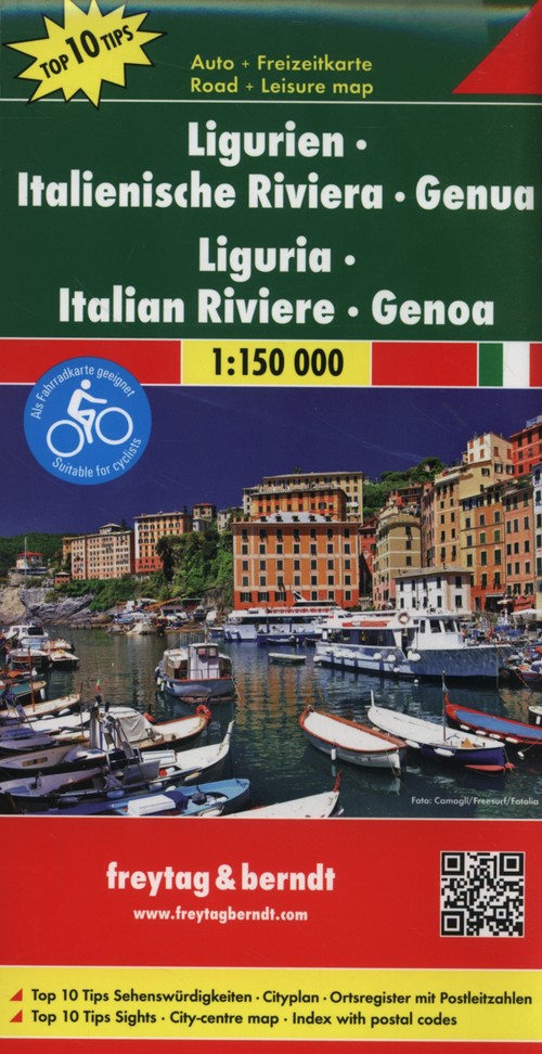 Ligurien Italienische Riviera Genua 1:150 000