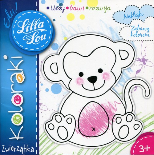 Lilla Lou. Edu. Koloraki. Zwierzaki - kolorowanka z naklejkami