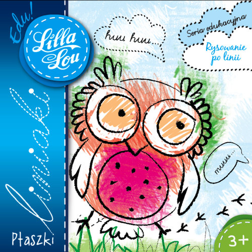 Lilla Lou. Edu. Liniaki. Ptaszki - kolorowanka z naklejkami