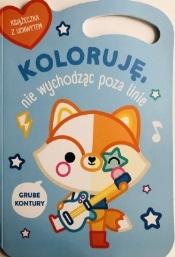 Lisek. Koloruję bez wychodzenia poza linie wer. niebieska