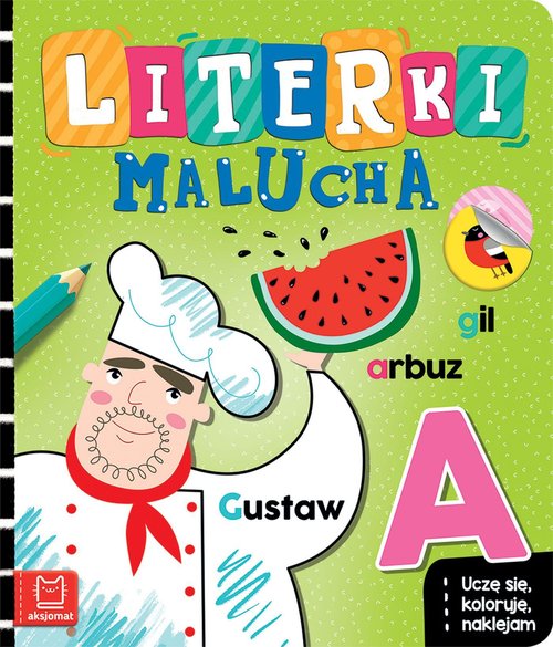 Literki malucha Uczę się koloruję naklejam