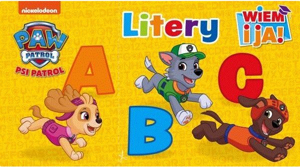 Litery wiem i ja litery Psi Patrol