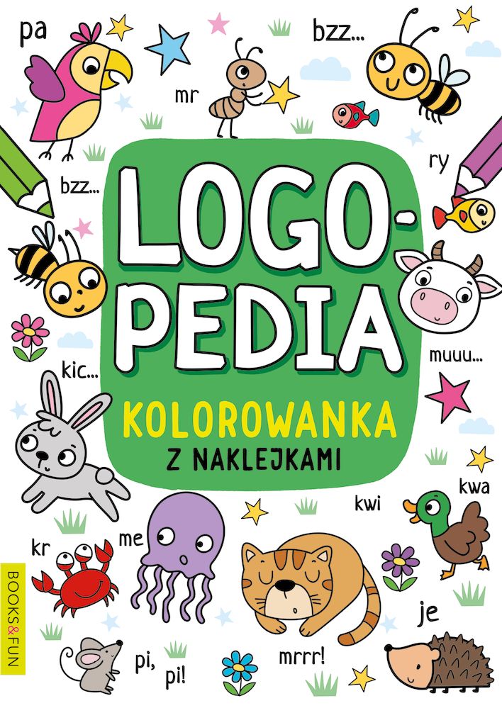 Logopedia kolorowanka z naklejkami 4