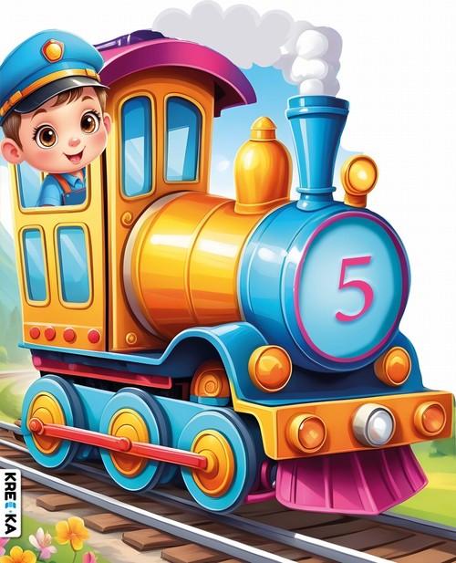 Lokomotywa z maszynistą