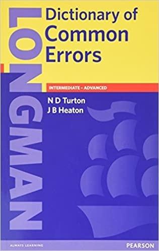 Longman Dictionary of Common Errors PEARSON