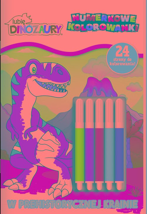 Lubię Dinozaury Numerkowe kolorowanki W prehistorycznej krainie