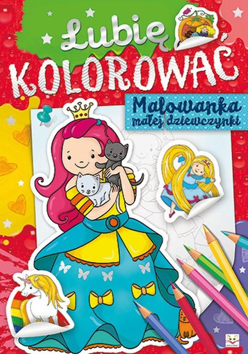 Lubię kolorować Malowanka małej dziewczynki