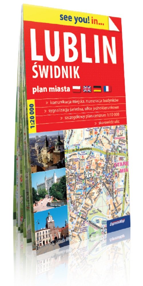 Lublin i Świdnik plan miasta 1:20 000 2015