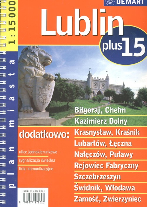 Lublin plus 15  1:15 000 atlas miast