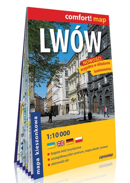 Lwów kieszonkowy laminowany plan miasta