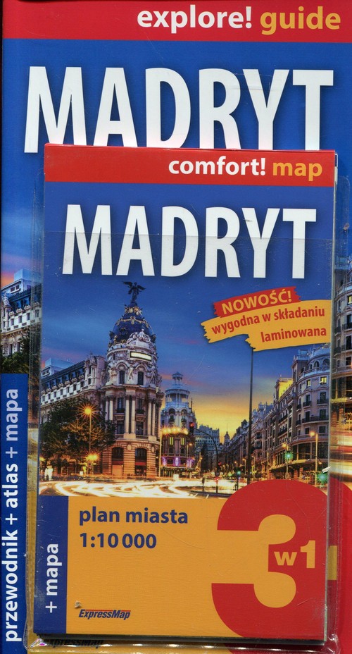 Madryt explore! Guide Przewodnik+atlas+mapa