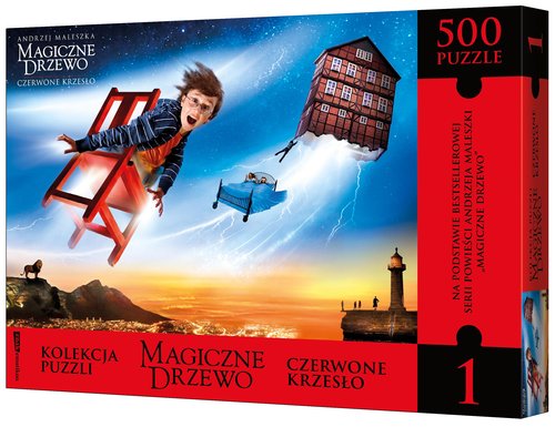 Magiczne Drzewo Czerwone krzesło Puzzle 500