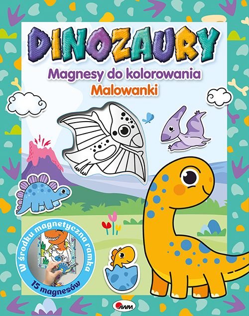 Magnesy do kolorowania Dinozaury