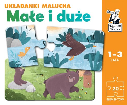 Małe i duże Układanki malucha Kapitan Nauka