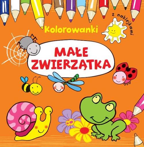 Małe zwierzątka Kolorowanki z naklejkami