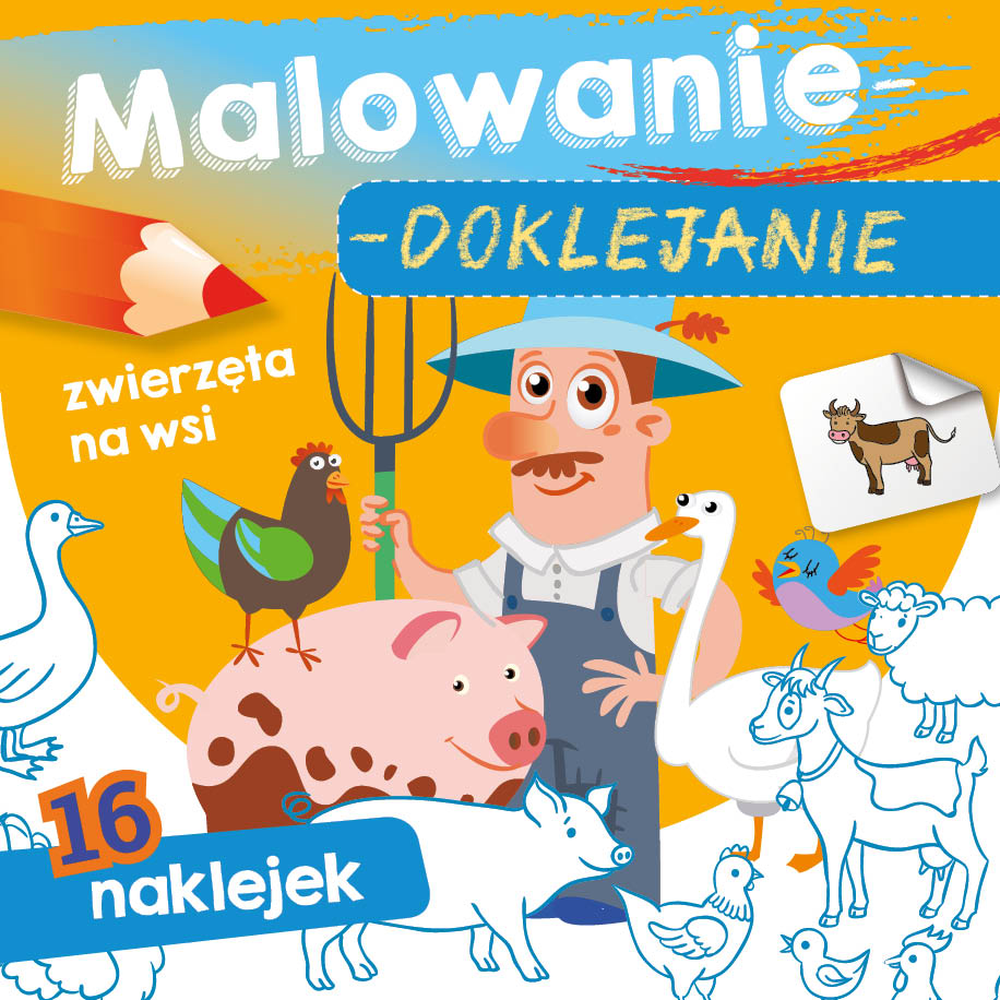 Malowanie doklejanie Zwierzęta na wsi