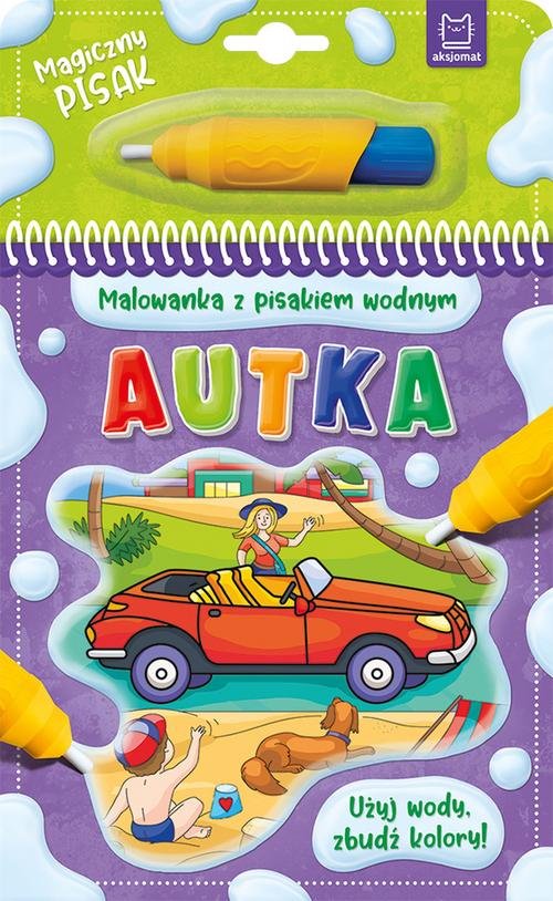 Malowanka z pisakiem wodnym Autka