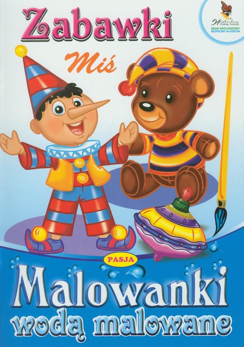 Malowanki wodą malowane. Zabawki - Miś