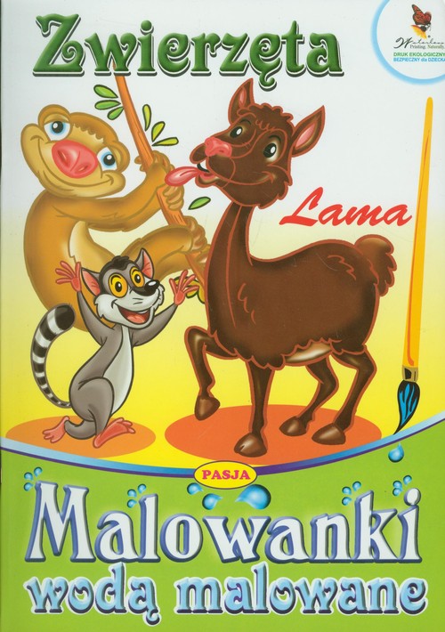 Malowanki wodą malowane. Zwierzęta - Lama