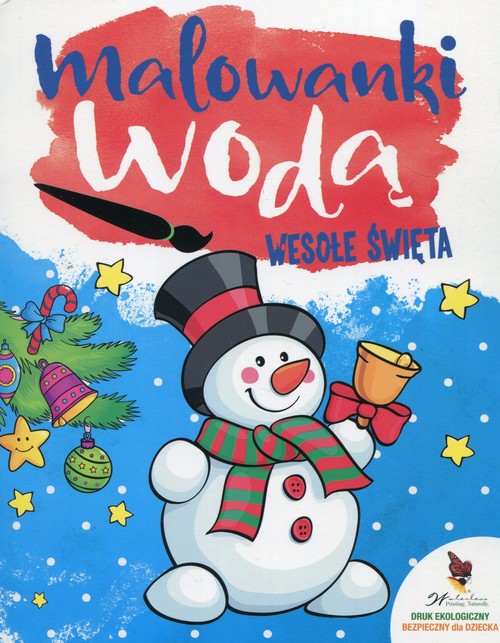 Malowanki wodą Wesołe święta