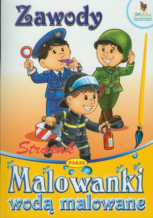 Malowanki wodą. Zawody - Strażak