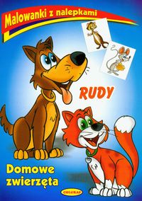 Malowanki z nalepkami Domowe zwierzęta Rudy