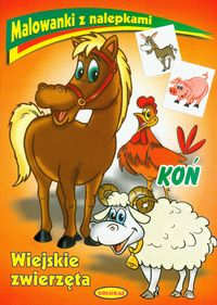 Malowanki z nalepkami Wiejskie zwierzęta Koń