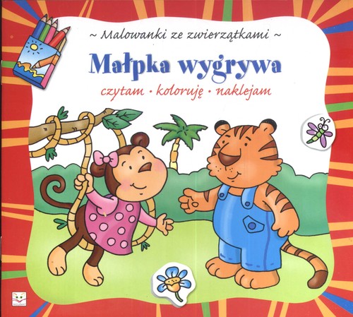 Malowanki ze zwierzątkami Małpka wygrywa