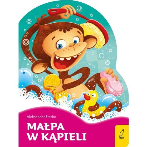 Małpa w kąpieli Poeci dla dzieci Wykrojnik